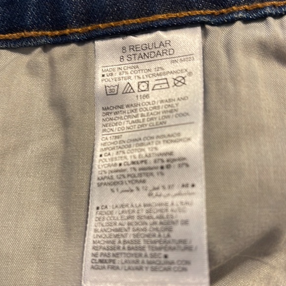 😊5/$10 Old Navy Fitted Medium Washed Shorts Size 8 - Picture 4 of 5